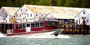 Wilderness Exploration & Crab Feast - Miss Patricia in front of the George Inlet Cannery.